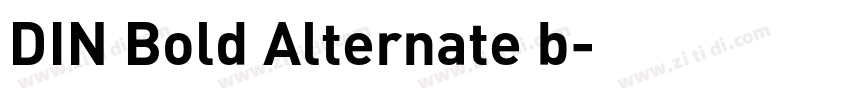 DIN Bold Alternate b字体转换